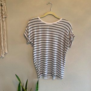 Zara Trafaluc black and white striped tee